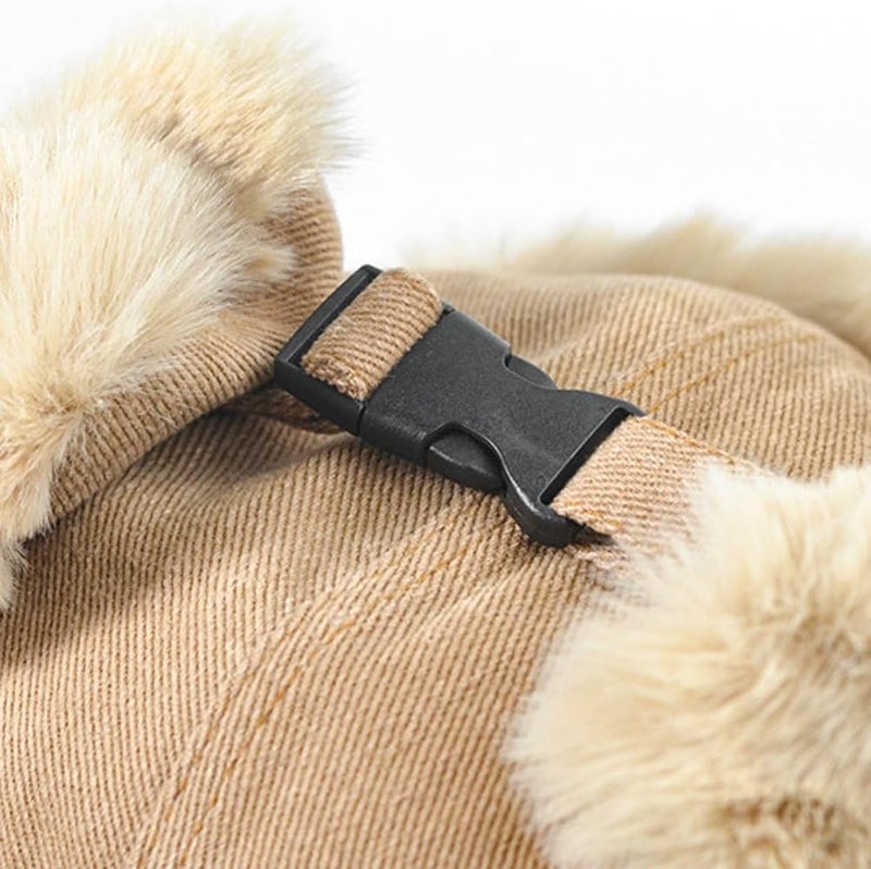 Bagkeak Warm Trapper Hats for Women Men Winter Cap Unisex Ushanka Hat Aviator Hat with Ear Flap Russian Hat for Cold Weather Y2K - Image 4